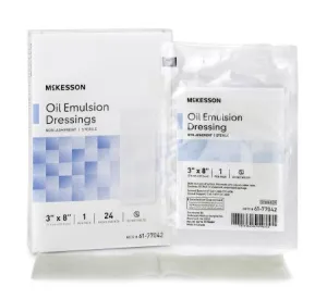 McKesson Performance Oil Emulsion Impregnated Gauze 3"X8" Sterile - Box of 24 - Model 61-77042 by McKesson