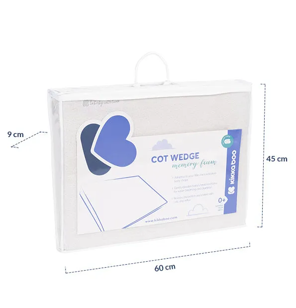 Memory Foam Cot Wedge Pillow Airknit