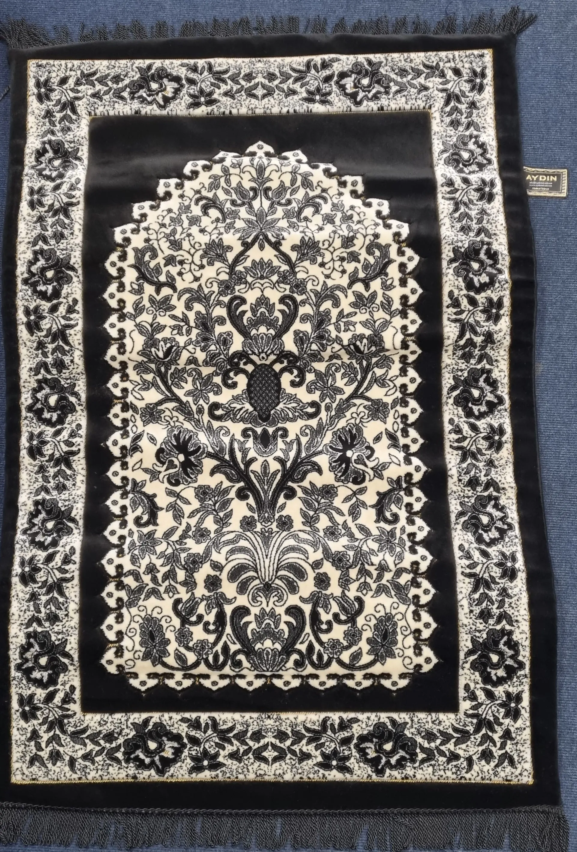 Memory Foam Padded Prayer Mat - Black