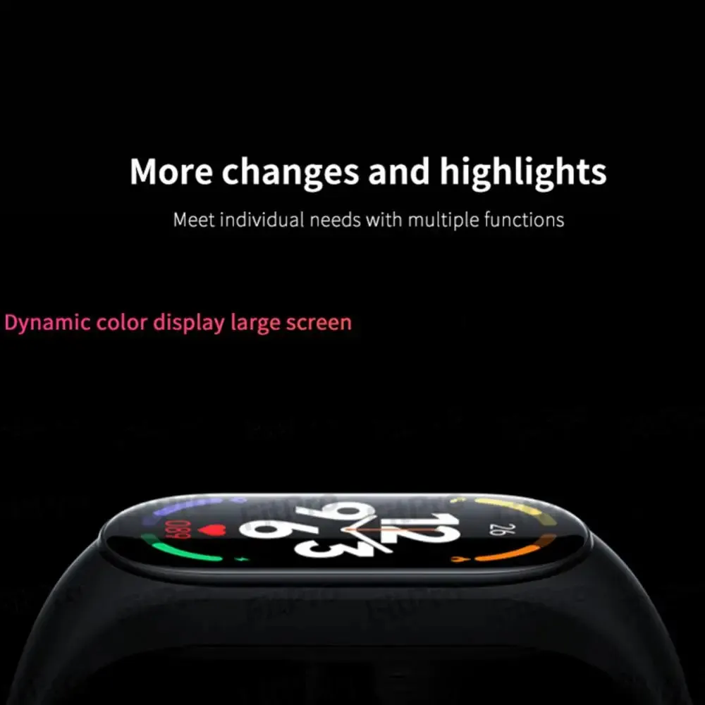 Mi Band 7: Large Screen, Heart Rate, Blood Pressure, IP67 Waterproof