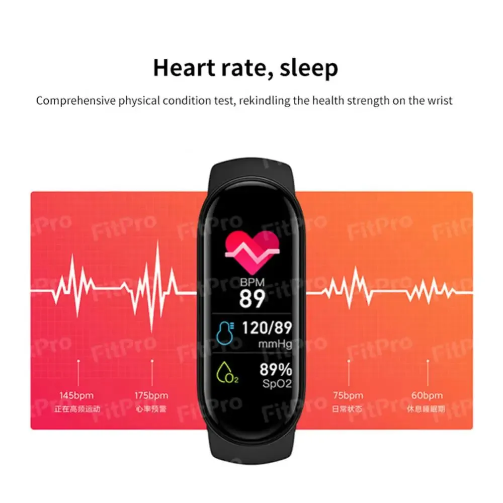 Mi Band 7: Large Screen, Heart Rate, Blood Pressure, IP67 Waterproof