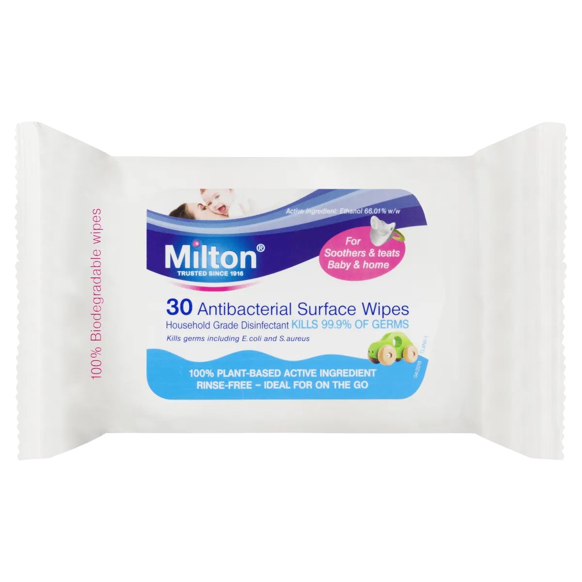 Milton Antibacterial Wipes 30 Pack