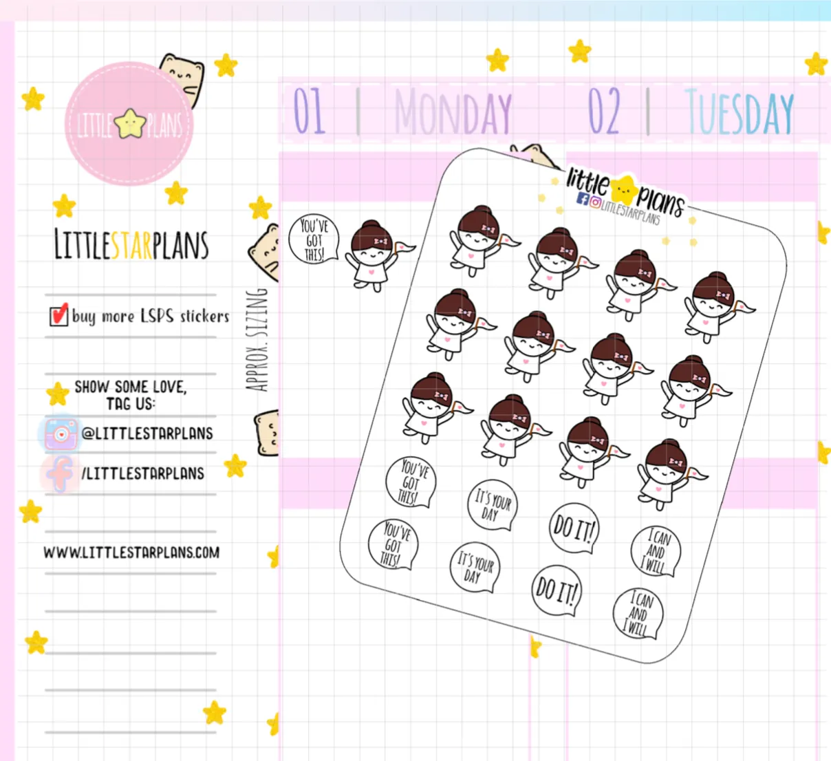 Mimi You've Got This Motivation Planner Stickers (M187)