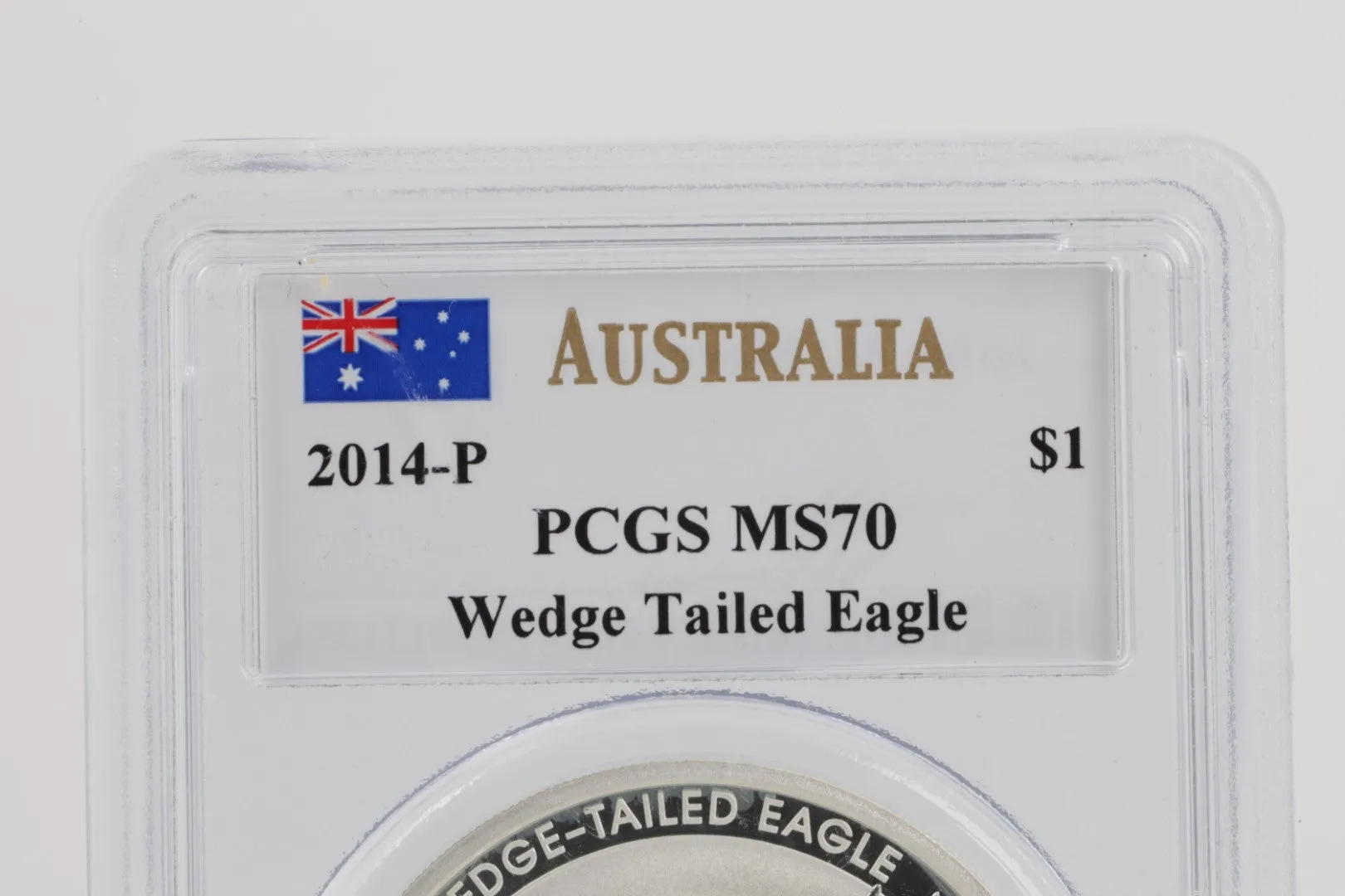 MS70 2014-P Wedge Tailed Eagle Mercanti Signature Australia $1 1-oz Silver