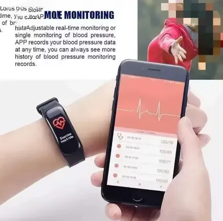 NEW C1 Plus Smart Watch for Men Women Bluetooth Sports Bracelet Step Counting Fitness Tracker Heart Rate Blood Pressure Sleep Monitor, Black