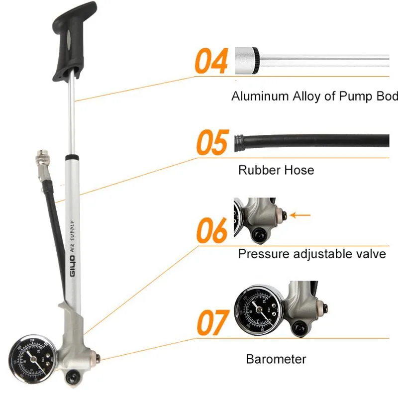NEW GIYO 300 PSI Air Inflator Bicycle Bike Pump