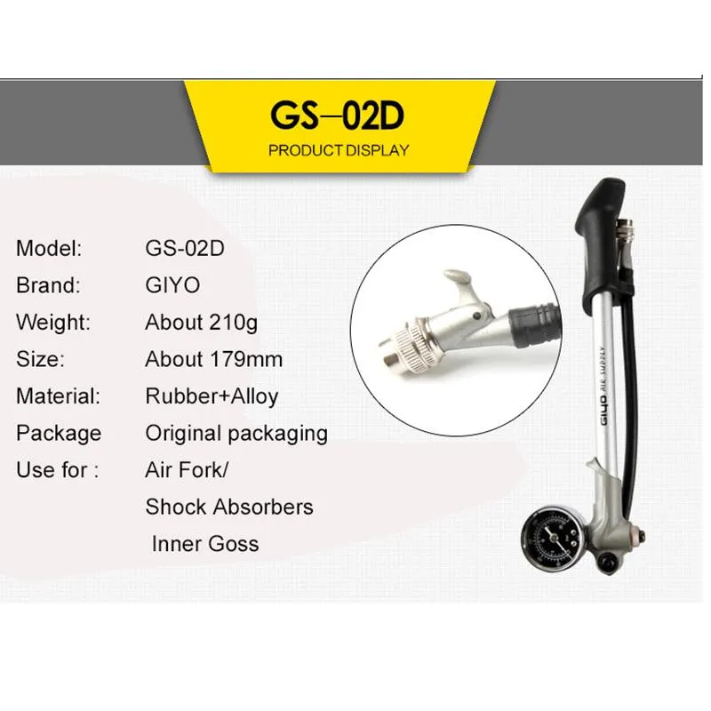 NEW GIYO 300 PSI Air Inflator Bicycle Bike Pump