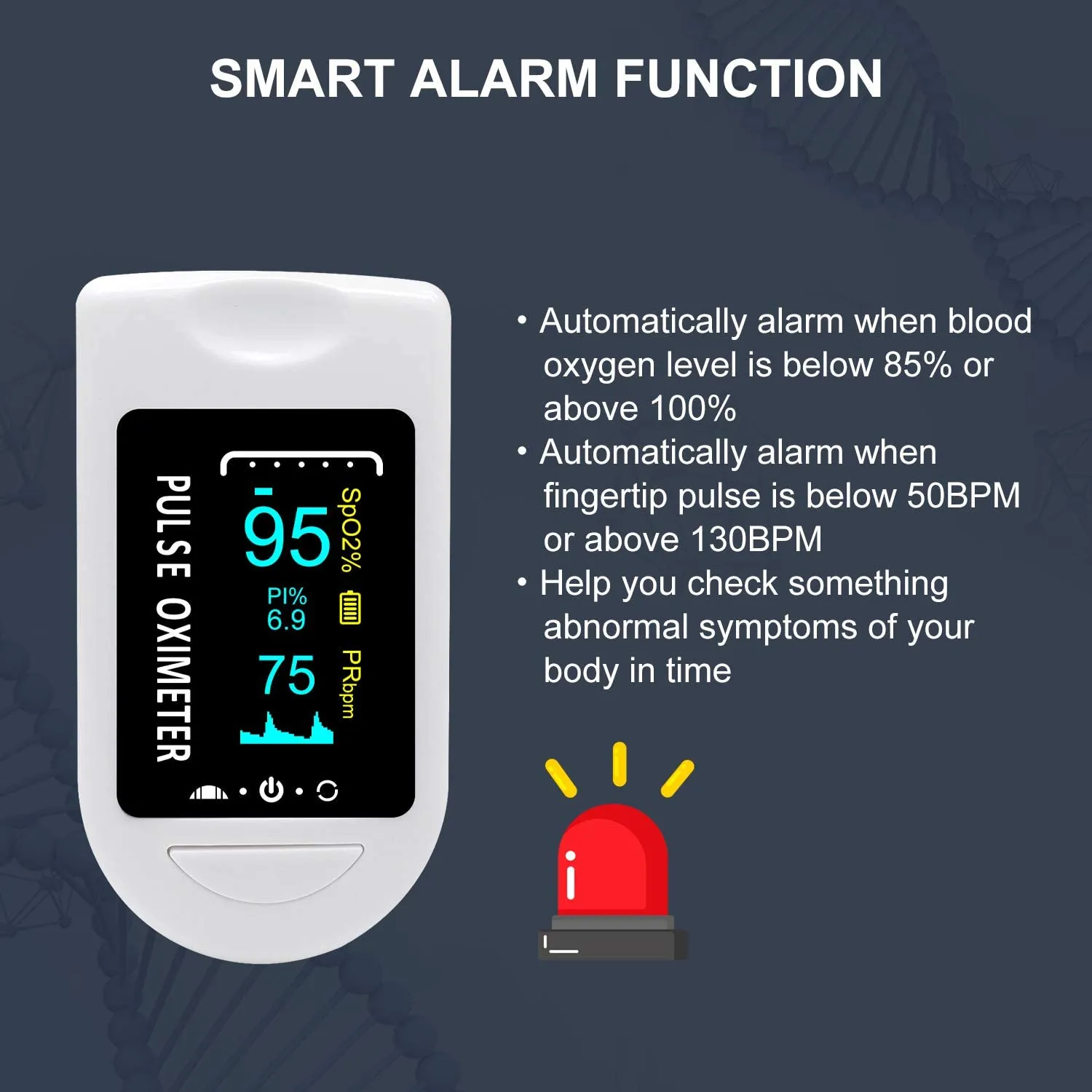 New in box! Pulse Oximeter, Heart Rate ,Smart Unit with Oxygen Levels! Simply place it on your finger, includes manual