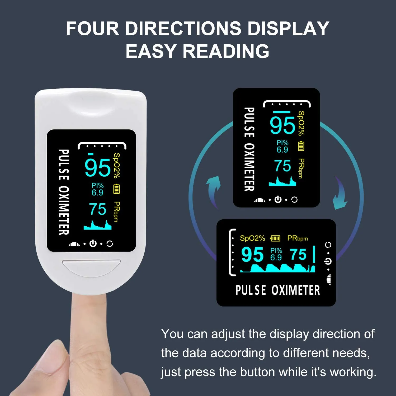 New in box! Pulse Oximeter, Heart Rate ,Smart Unit with Oxygen Levels! Simply place it on your finger, includes manual