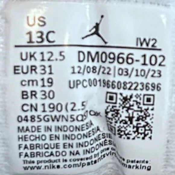 Nike-Air Jordan 3 Retro P-Sneakers-White/Brown-Kids Little Unisex-13C-DM0966-102