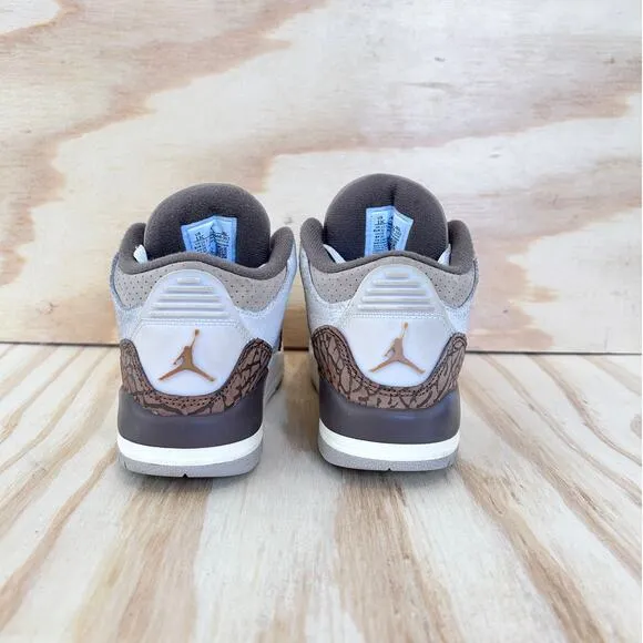 Nike-Air Jordan 3 Retro P-Sneakers-White/Brown-Kids Little Unisex-13C-DM0966-102