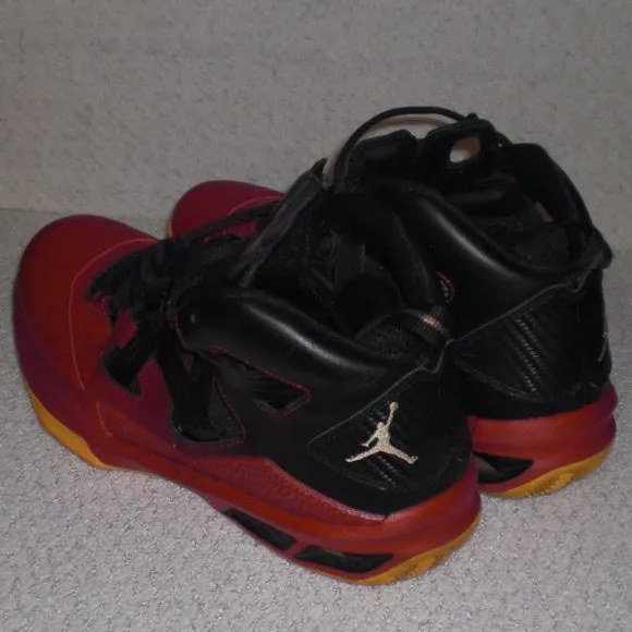 Nike Men's Air Jordan Melo M9 Blk/Red 551879-028 Basketball Shoes Size 10 @A