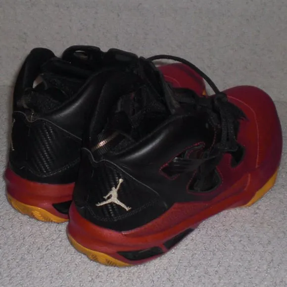 Nike Men's Air Jordan Melo M9 Blk/Red 551879-028 Basketball Shoes Size 10 @A