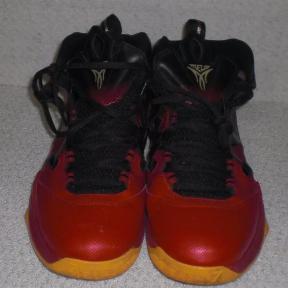 Nike Men's Air Jordan Melo M9 Blk/Red 551879-028 Basketball Shoes Size 10 @A