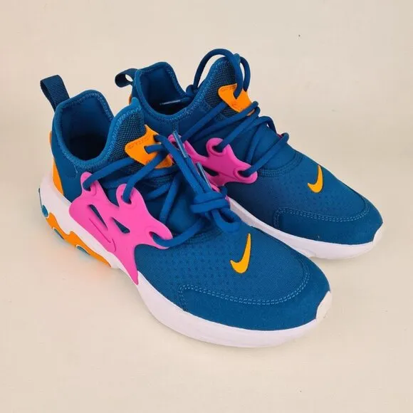 Nike React Presto GS Womens Shoes Running Athletic Blue