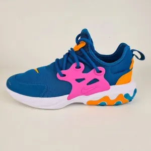Nike React Presto GS Womens Shoes Running Athletic Blue