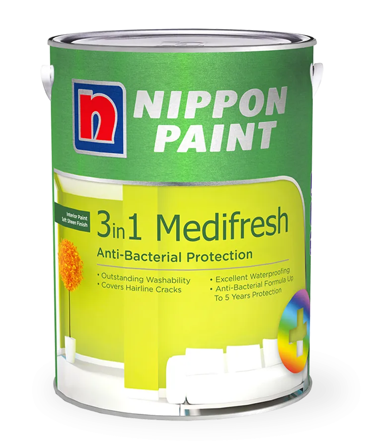 Nippon Paint 3 In 1 Medi Fresh - 5 Litre
