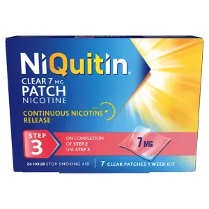 NiQuitin Clear Patch Nicotine Step 3 7mg