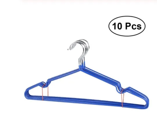 Non-marking metal impregnated plastic hanger