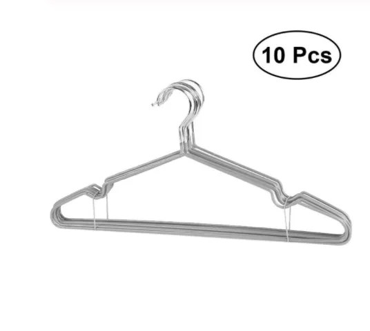 Non-marking metal impregnated plastic hanger