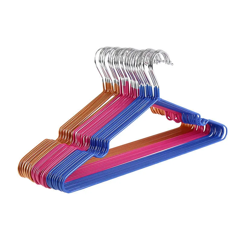 Non-marking metal impregnated plastic hanger