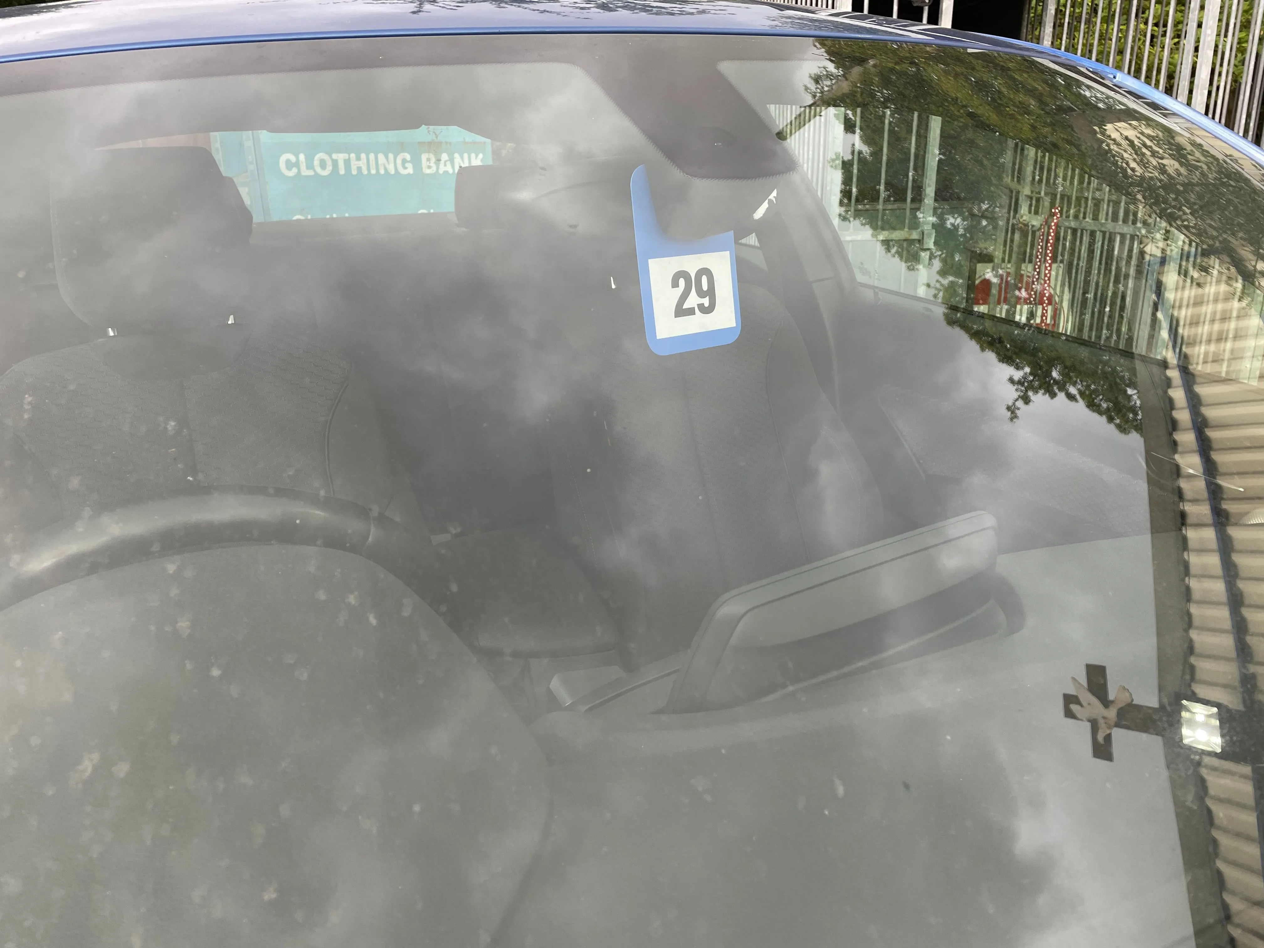 Numbered Mirror Hangers - Blue | Car Key Tracking System