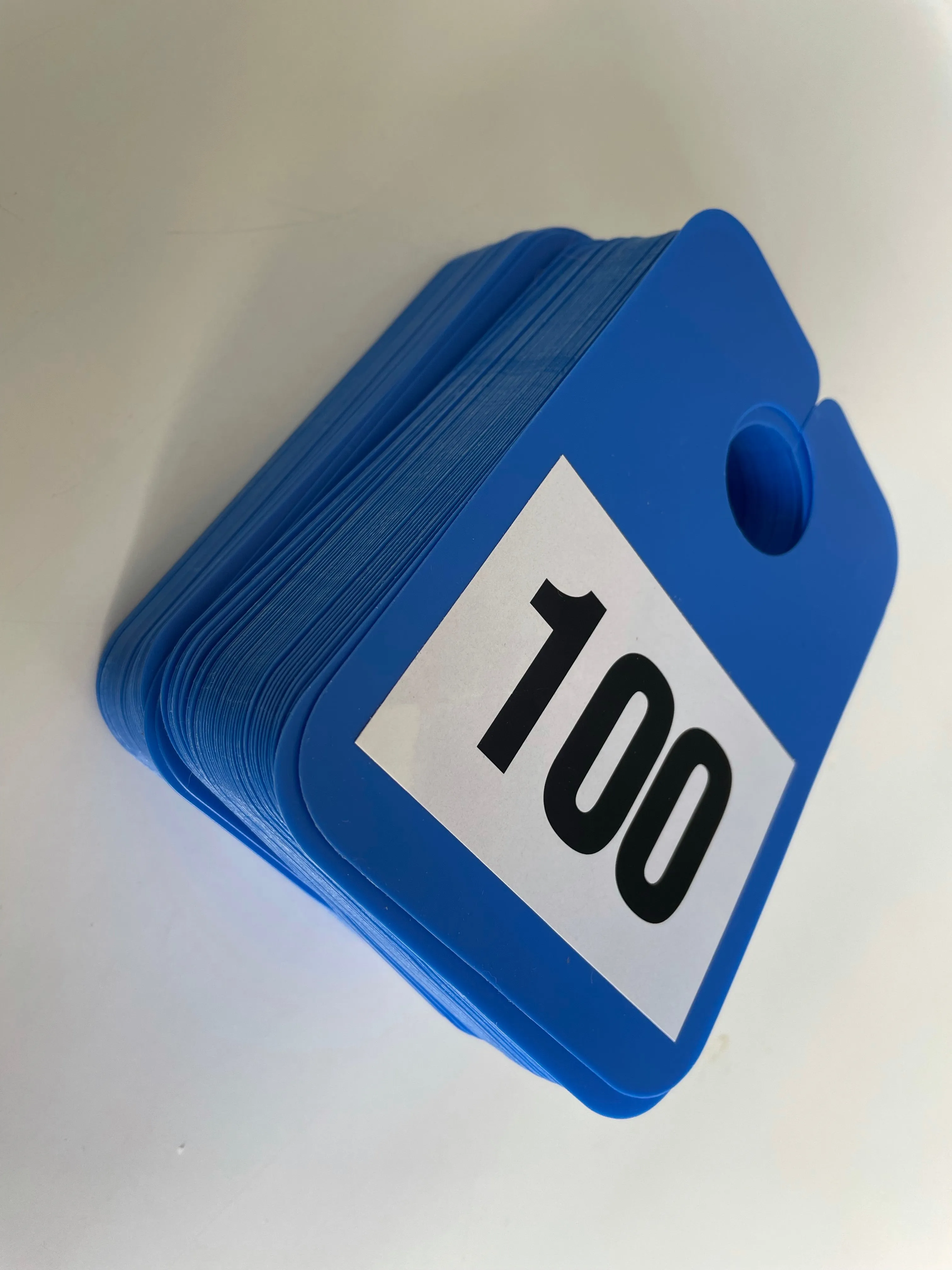 Numbered Mirror Hangers - Blue | Car Key Tracking System