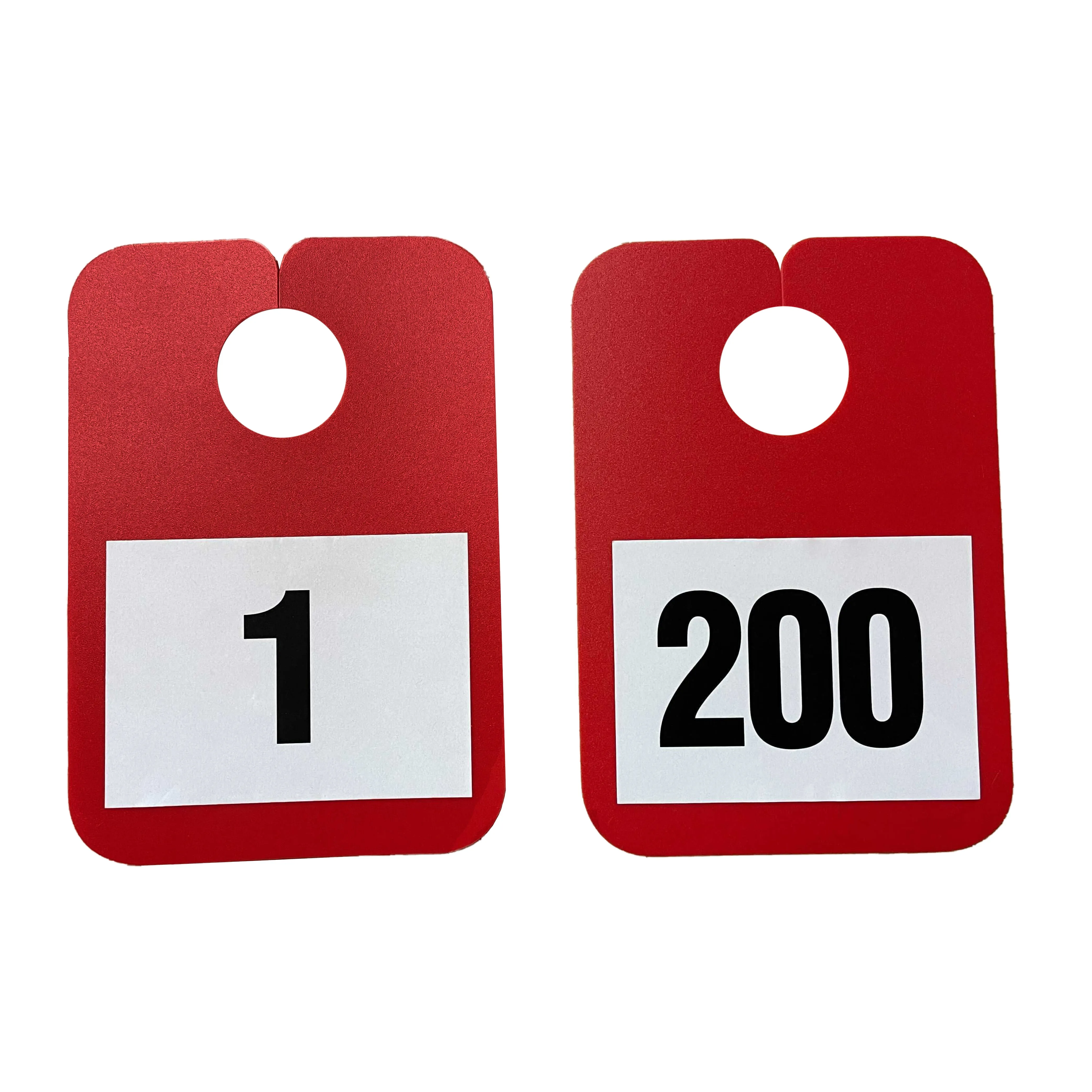 Numbered Mirror Hangers - Red| Car Key Tracking System