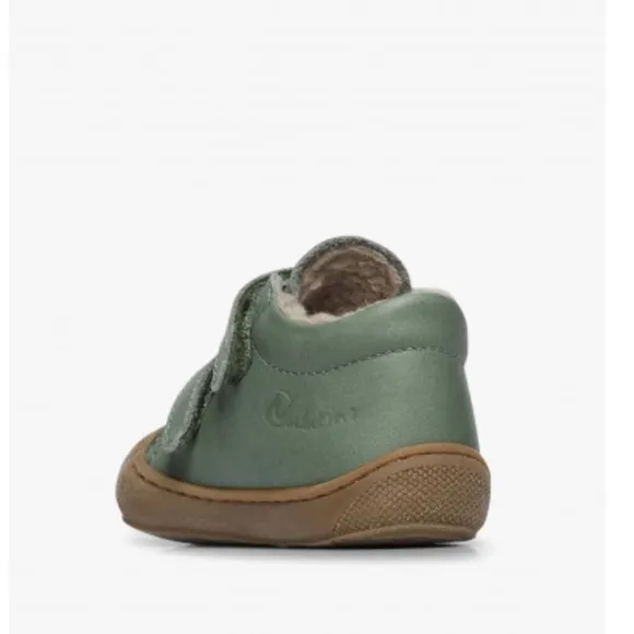 NWT NATURINO COCOON VL First Step Shoes with Wool Lining in Sage