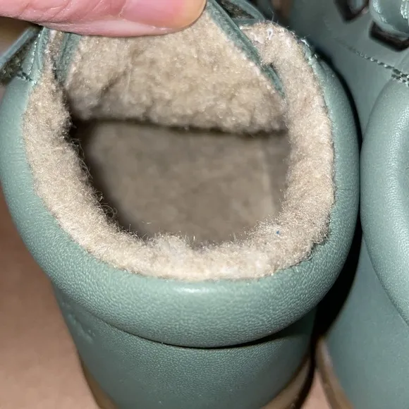 NWT NATURINO COCOON VL First Step Shoes with Wool Lining in Sage