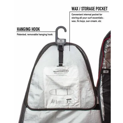 Ocean and Earth Boardbag Quad Coffin