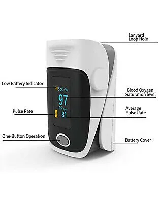 OLED Finger Fingertip Pulse Oximeter Blood Oxygen meter SpO2 Heart Rate Patient