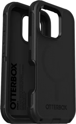 OtterBox - Defender Pro MagSafe Case for Apple iPhone 16 Pro - Black