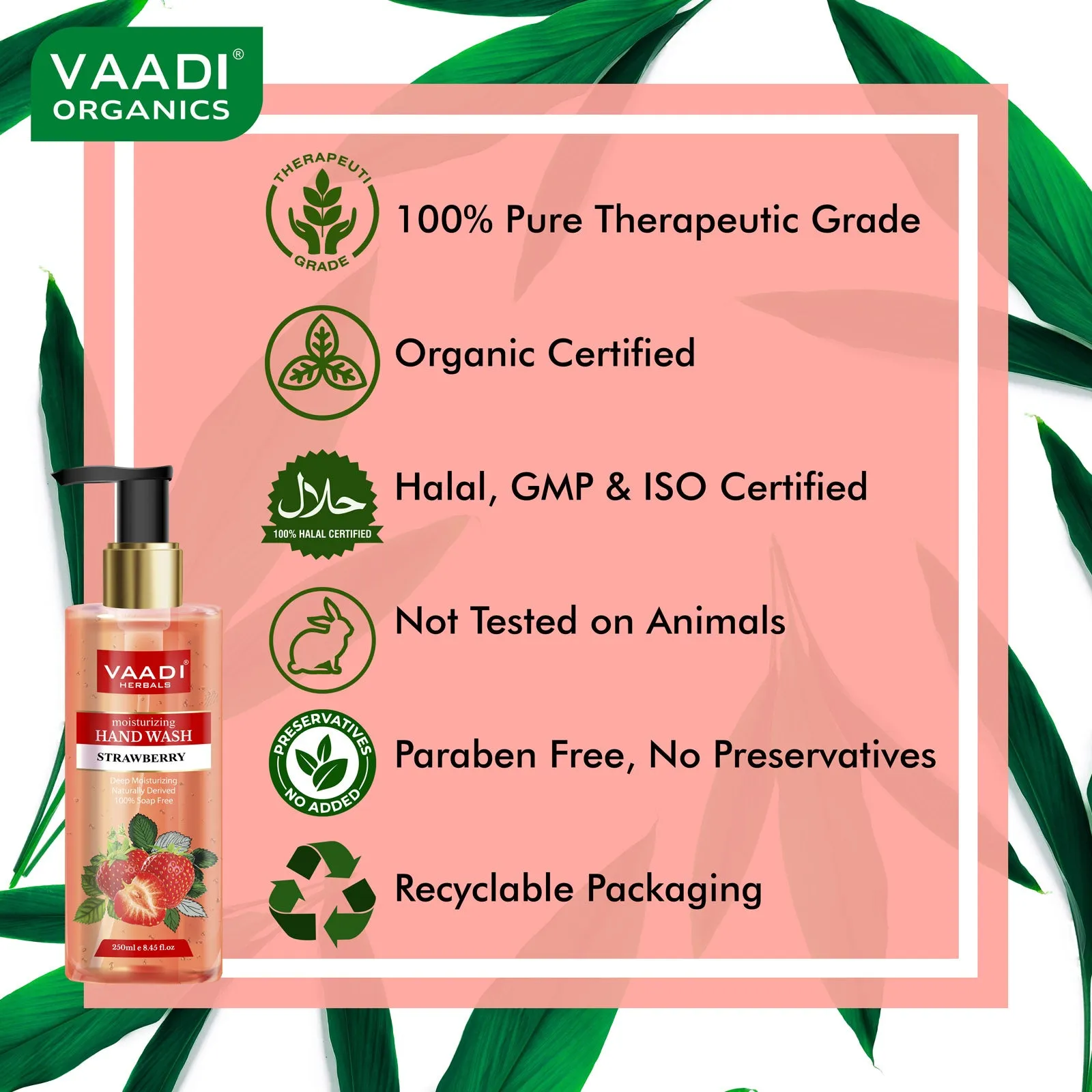Pack of 2 Deep Moisturizing Strawberry Hand Wash (250 ml x 2)