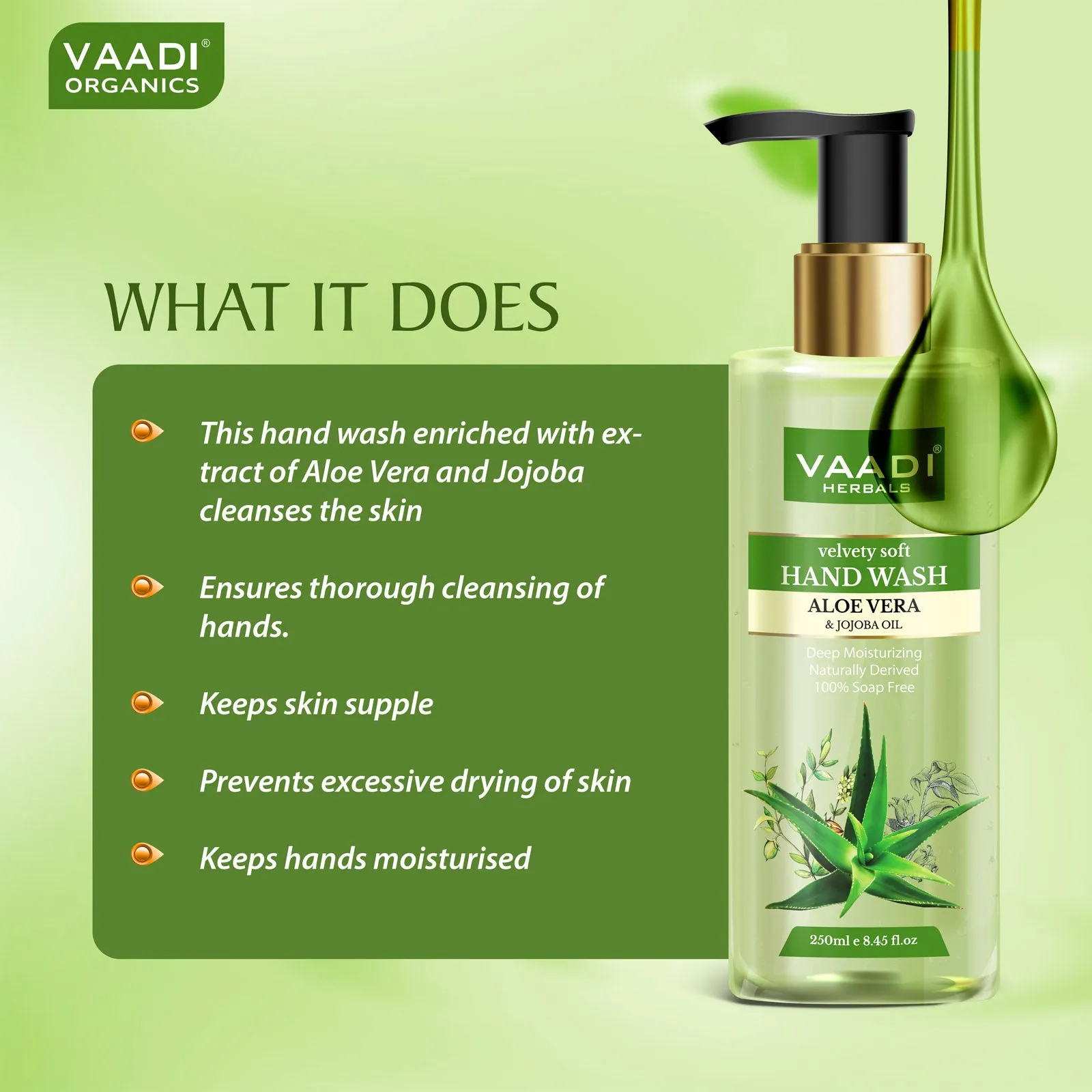 Pack of 3 Velvety Soft Aloe Vera & Jojoba Oil Hand Wash (250 ml x 3)