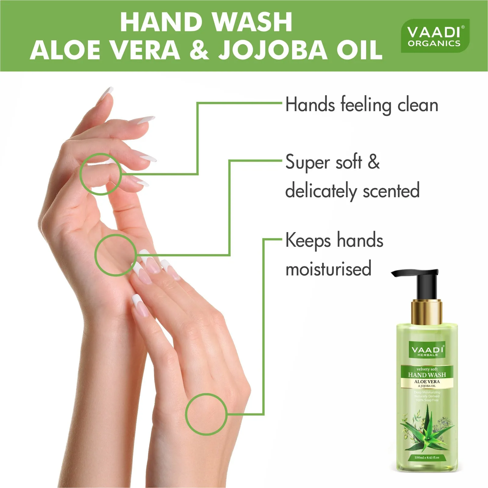 Pack of 3 Velvety Soft Aloe Vera & Jojoba Oil Hand Wash (250 ml x 3)