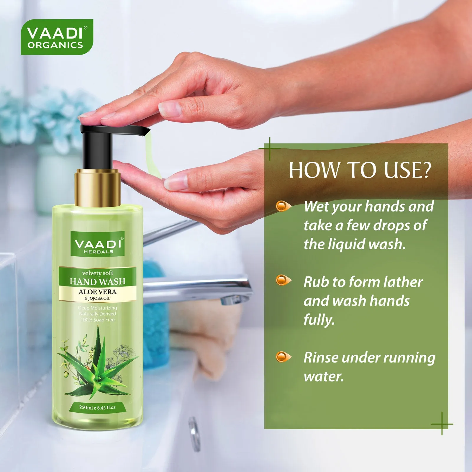 Pack of 3 Velvety Soft Aloe Vera & Jojoba Oil Hand Wash (250 ml x 3)