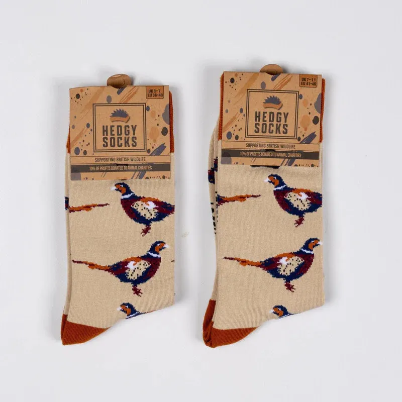 Pheasants Bamboo Socks by Hedgy Socks