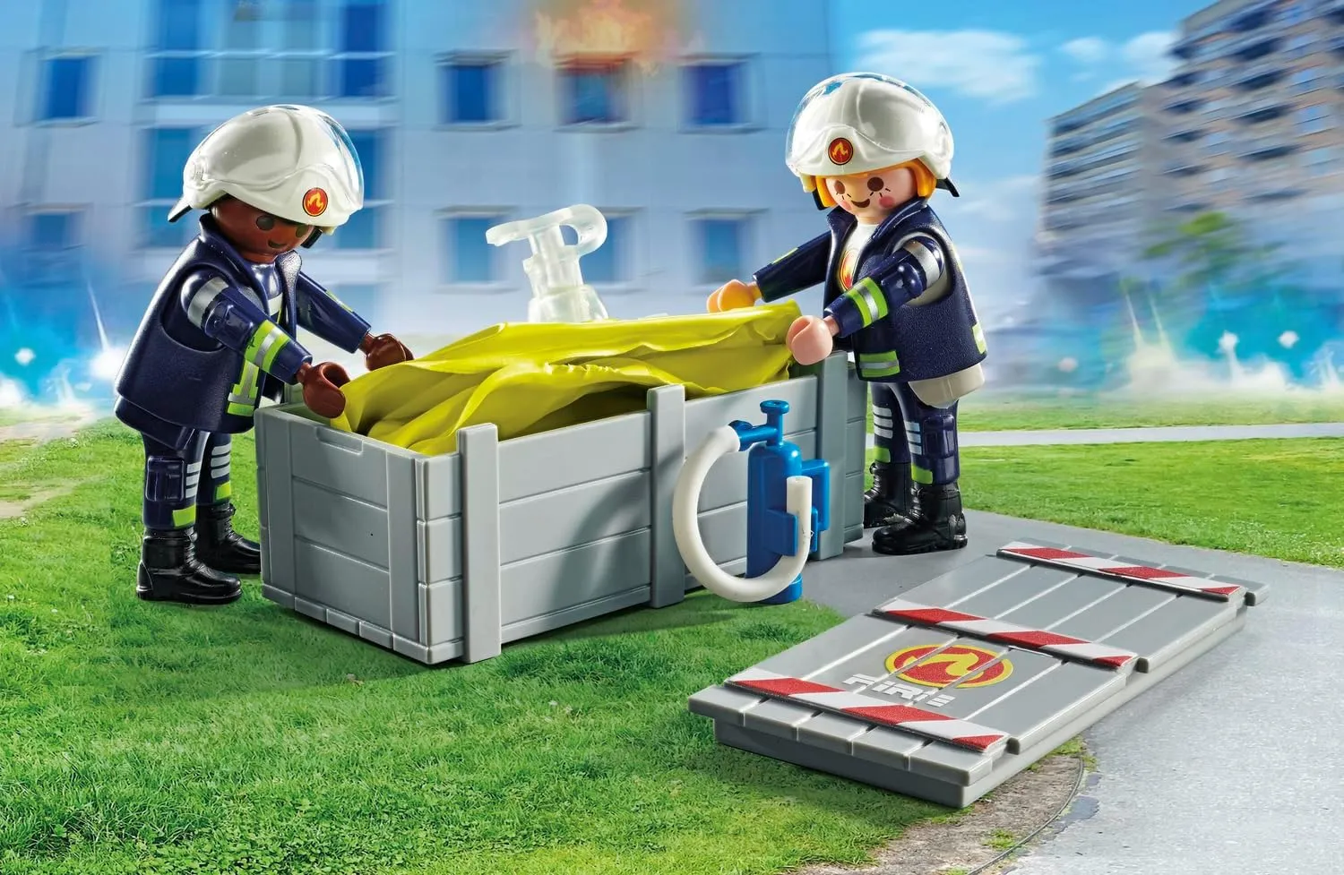 Playmobil Firefighter with air pillow (71465)