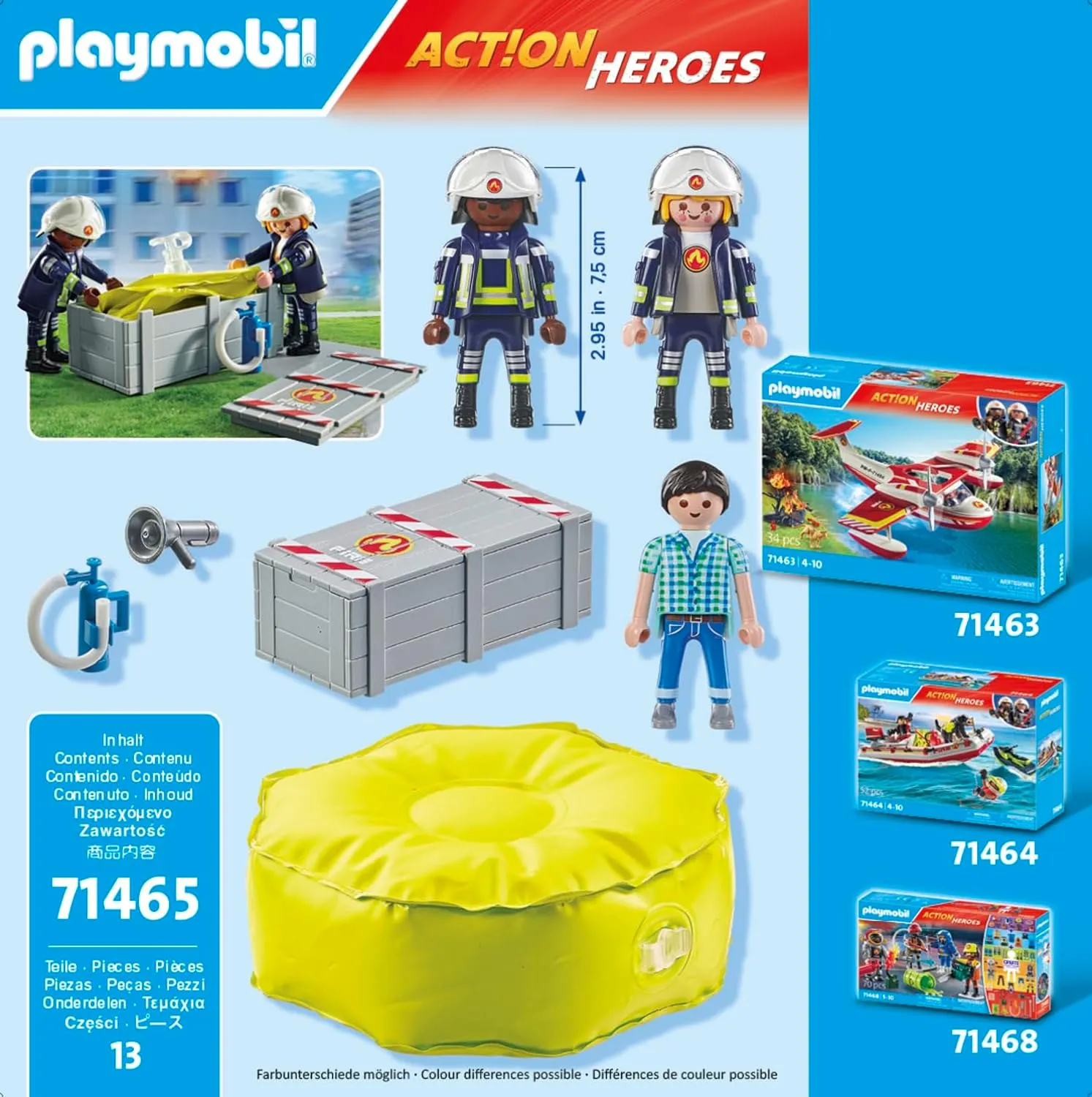 Playmobil Firefighter with air pillow (71465)