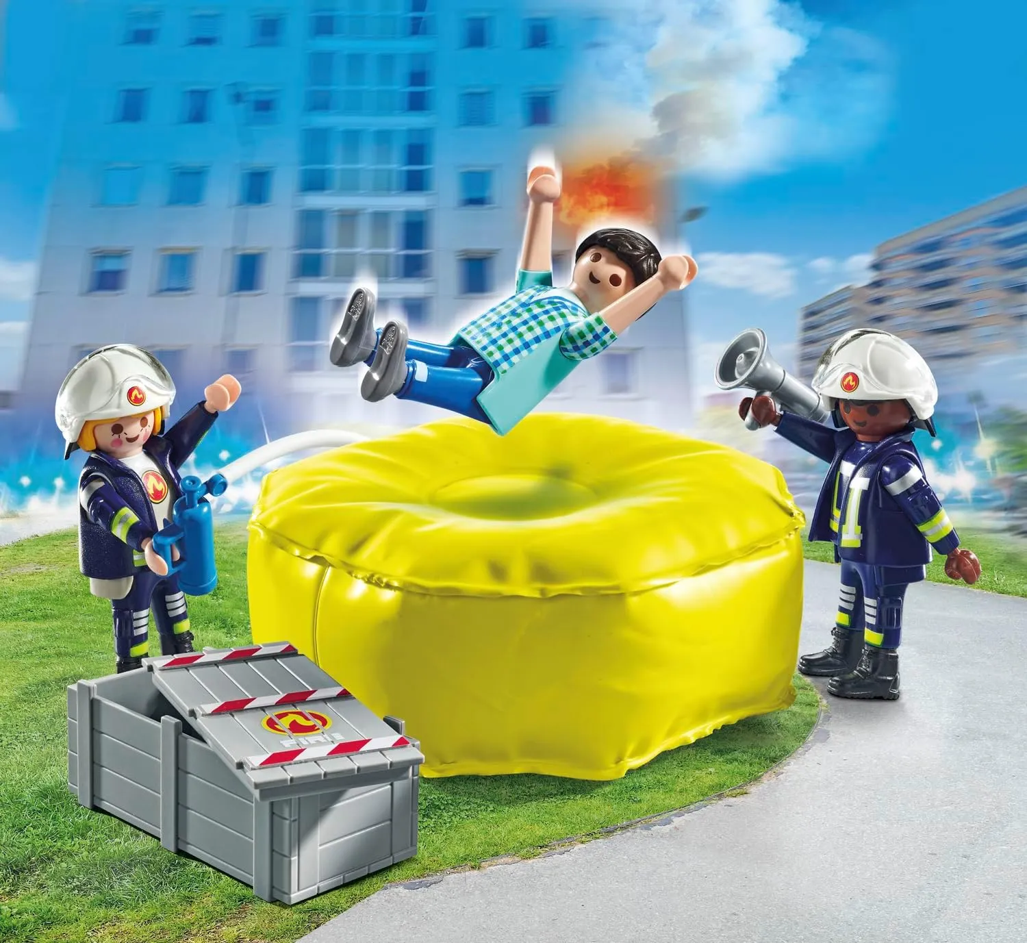 Playmobil Firefighter with air pillow (71465)