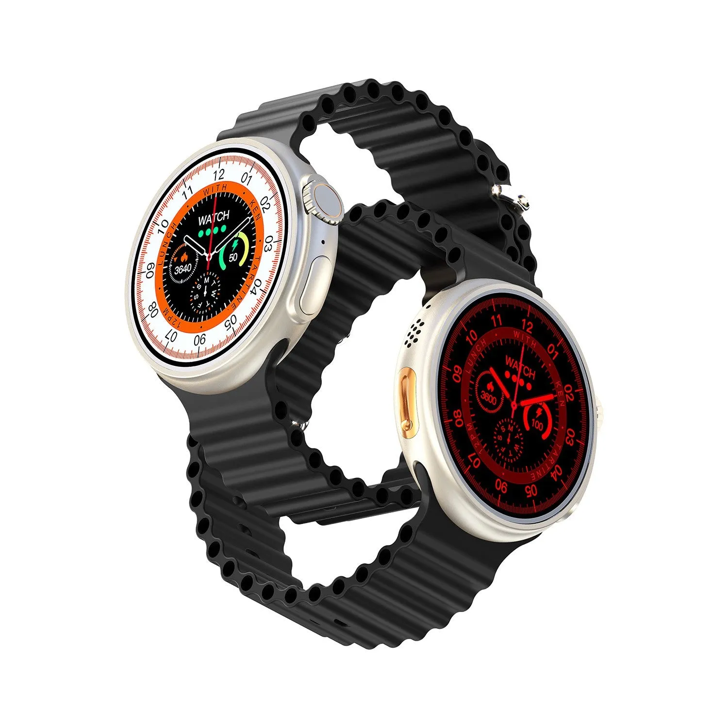 Porodo - Ultra Evo Smart Watch 1.51" Wide Touch Screen