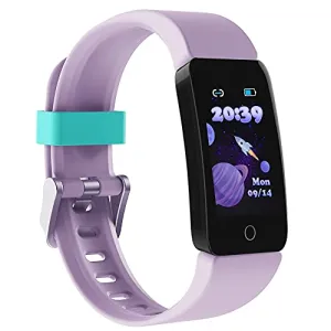 Poryoo Fitness Tracker Watch for Kids Girls Boys Teens, Waterproof Activity Tracker with Pedometer, Calories Counter, Heart Rate, Sleep Monitor, Alarm Clock, Great Kids Gift