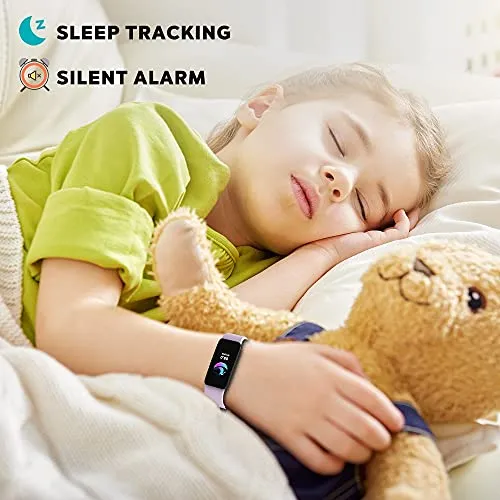 Poryoo Fitness Tracker Watch for Kids Girls Boys Teens, Waterproof Activity Tracker with Pedometer, Calories Counter, Heart Rate, Sleep Monitor, Alarm Clock, Great Kids Gift
