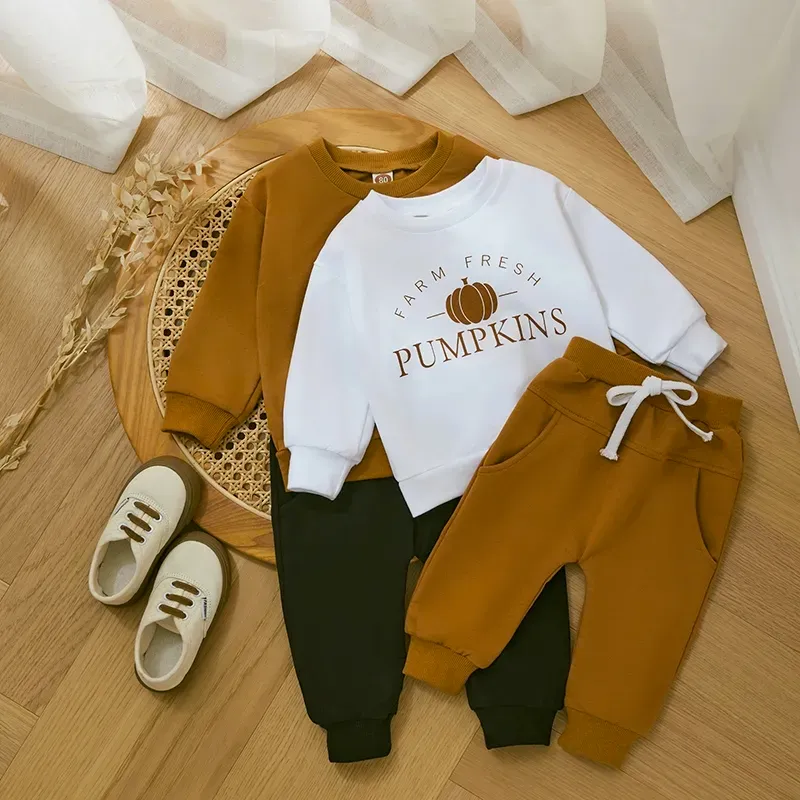 Pumpkin Patch Sweatshirt and Sweatpants Set (2pc)
