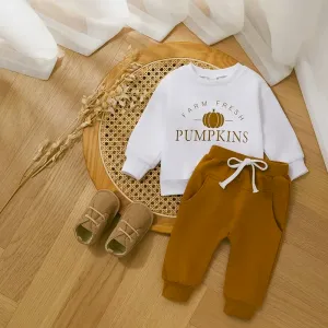 Pumpkin Patch Sweatshirt and Sweatpants Set (2pc)