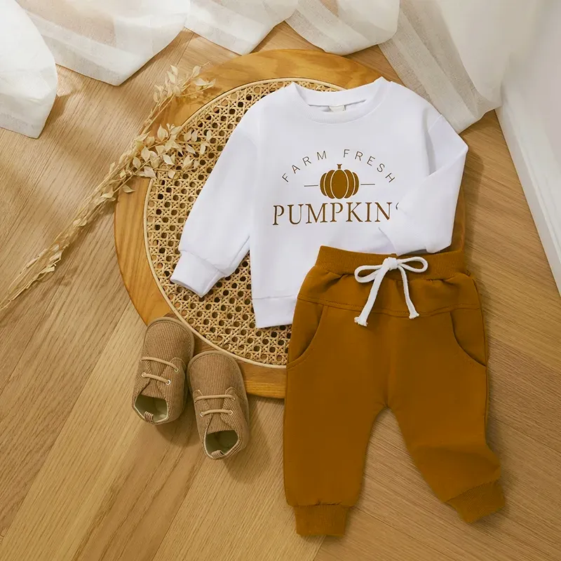 Pumpkin Patch Sweatshirt and Sweatpants Set (2pc)