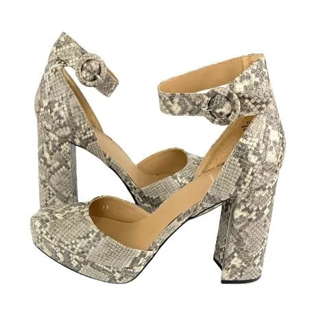 RILEY Women's Animal Print High Block Heel Platform