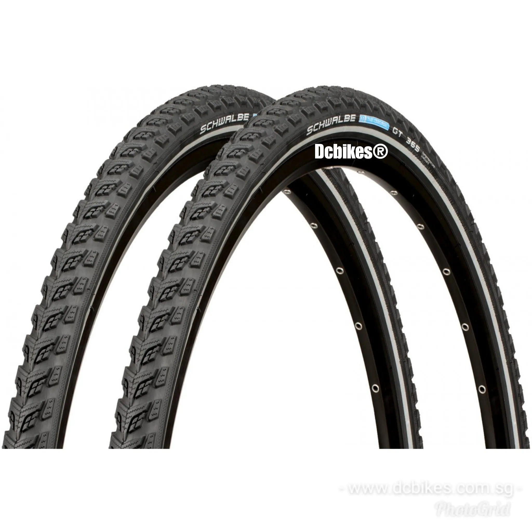 Schwalbe 20 X 1.5 Marathon GT 365 Folding Bike Wired Tyres Etrto: 40-406 (2 Tires)