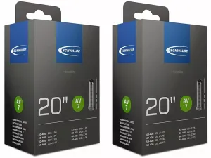 Schwalbe No. 7 Inner Tube - 20" x 1.5 - 2.5 - 2 Pack